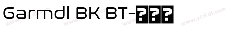 Garmdl BK BT字体转换